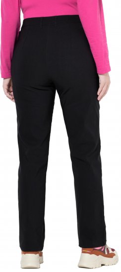 Ulla Popken Bengaline Elastic Waist Pants Black - Jeans & Bukser i Store Størrelser – Plus Size - 