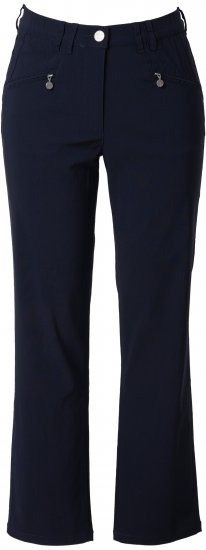 Ulla Popken Bengaline Elastic Waist Pants Navy - Jeans & Bukser i Store Størrelser – Plus Size - Jeans og bukser, EU 42-70