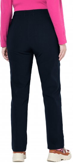 Ulla Popken Bengaline Elastic Waist Pants Navy - Jeans & Bukser i Store Størrelser – Plus Size - Jeans og bukser, EU 42-70