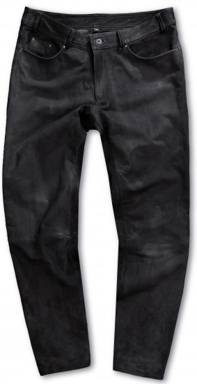 JP1880 Leather Pants Regular Fit Buffalo Nubuck Dark Brown - Jeans og bukser - Store Bukser og Store Jeans