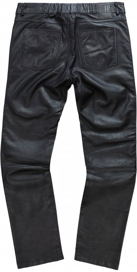 JP1880 Leather Pants Regular Fit Finest Lamb Nappa Black - Jeans og bukser - Store Bukser og Store Jeans