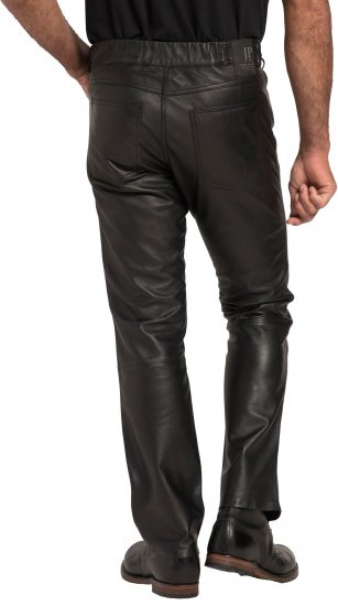 JP1880 Leather Pants Regular Fit Finest Lamb Nappa Black - Jeans og bukser - Store Bukser og Store Jeans