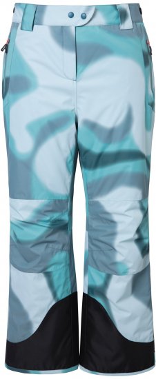 Ulla Popken Hyprar Ski Pants Waterproof Velcro Closure Shaped Knees Ice Green - Jeans & Bukser i Store Størrelser – Plus Size - 