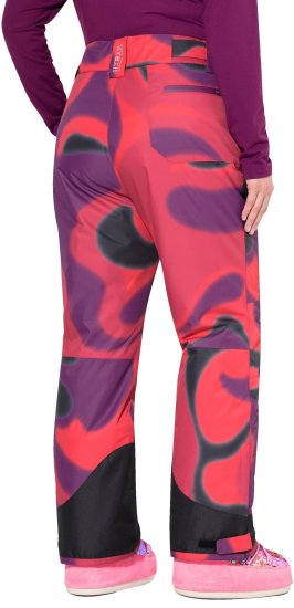 Ulla Popken Hyprar Ski Pants Waterproof Velcro Closure Shaped Knees Berry Pink - Jeans & Bukser i Store Størrelser – Plus Size - Jeans og bukser, EU 42-70