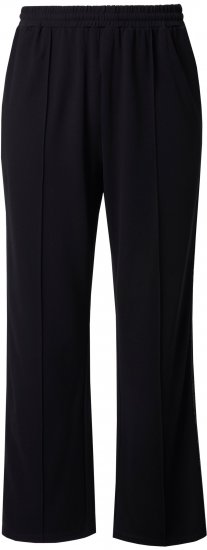 Ulla Popken Rose Wide Leg Stretch Waist Trousers Black - Jeans & Bukser i Store Størrelser – Plus Size - Jeans og bukser, EU 42-70