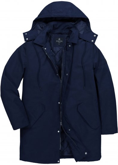 Boston Park 844403 Parka with Hood Navy - Jakker - Store jakker - 2XL-12XL