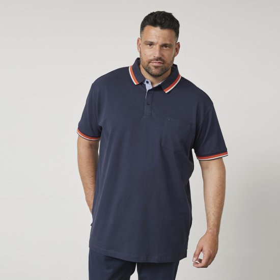 North Latitude 61128 Superflex Pikétrøye Marineblå - Polo- & piqueskjorter - Poloskjorte i store størrelser - 2XL-8XL