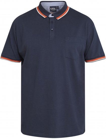 North Latitude 61128 Superflex Pikétrøye Marineblå - Polo- & piqueskjorter - Poloskjorte i store størrelser - 2XL-8XL