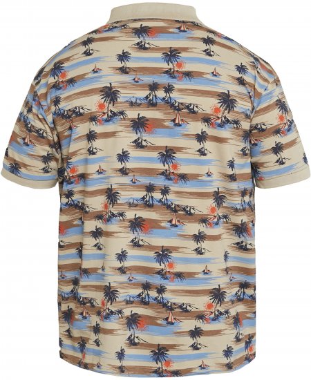 North Latitude 61133 All-Over Print Pikétrøye Sand - Polo- & piqueskjorter - Poloskjorte i store størrelser - 2XL-8XL