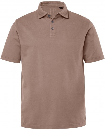 JP1880 Polo Shirt Short Sleeve Pique Vintage Brown - Polo- & piqueskjorter - Poloskjorte i store størrelser - 2XL-8XL