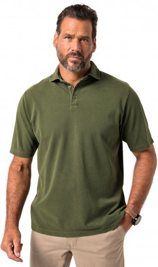 JP1880 Polo Shirt Short Sleeve Pique Vintage Green - Polo- & piqueskjorter - Poloskjorte i store størrelser - 2XL-8XL