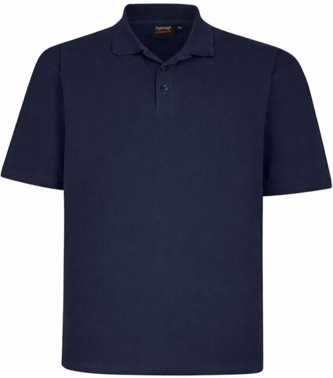 Espionage P074 Basic Short Sleeve Polo Navy - Polo- & piqueskjorter - Poloskjorte i store størrelser - 2XL-8XL
