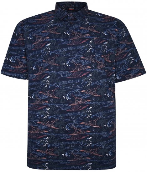 Espionage P177 All Over Print Polo Navy - Polo- & piqueskjorter - Poloskjorte i store størrelser - 2XL-8XL