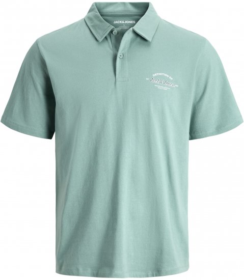 Jack & Jones Brandon Short Sleeve Polo Turquoise - Polo- & piqueskjorter - Poloskjorte i store størrelser - 2XL-8XL