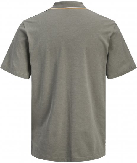 Jack & Jones Blaze Short Sleeve Polo Grey - Polo- & piqueskjorter - Poloskjorte i store størrelser - 2XL-8XL