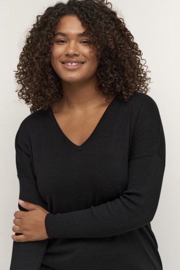 Kaffe Curve Machi Knit Genser Svart - Hettegensere og collegegensere - 