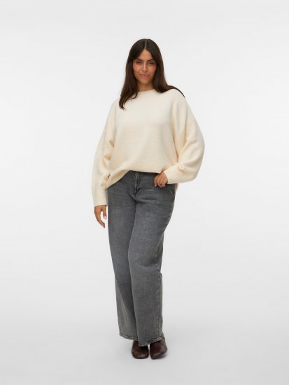 Vero Moda Boom Long Sleeve Pullover Birch - Strikkegensere - 