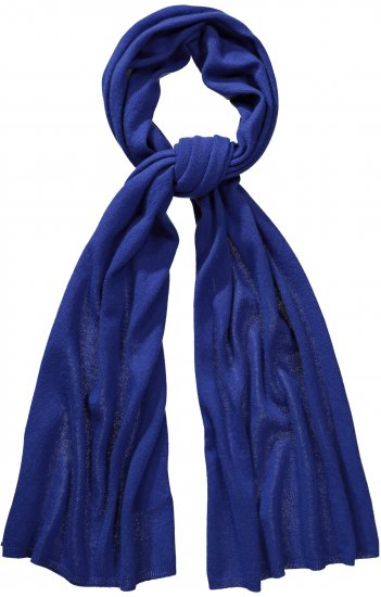 Ulla Popken Virgin Wool Cashmere Mix Scarf Deep Aqua - Tilbehør - 