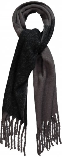 Ulla Popken Fringed Edge Boucle Scarf Green - Tilbehør - 