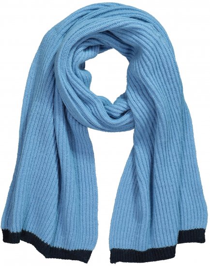 Ulla Popken Two Tone Knit Scarf Light Cornflower - Tilbehør - 