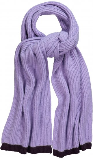 Ulla Popken Two Tone Knit Scarf Lavender - Tilbehør - 