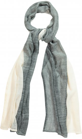 Ulla Popken Two Tone Scarf Grey - Tilbehør - 