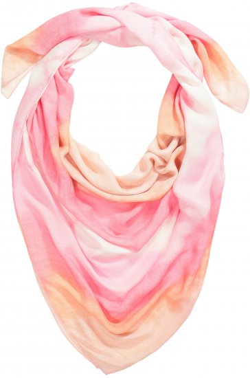 Ulla Popken Square Tie Dye Scarf Light Pink - Tilbehør - 