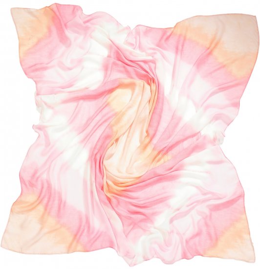 Ulla Popken Square Tie Dye Scarf Light Pink - Tilbehør - 