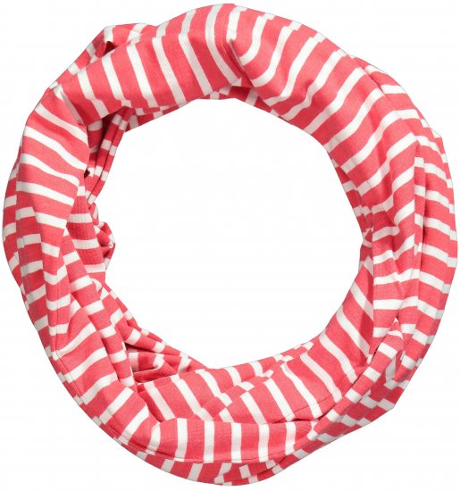 Ulla Popken Striped Infinity Scarf Light Pink - Tilbehør - 