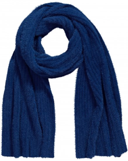 Ulla Popken Ribbed Knit Scarf Navy - Tilbehør - 