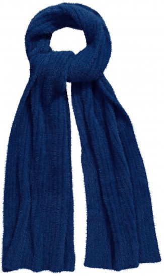 Ulla Popken Ribbed Knit Scarf Navy - Tilbehør - 