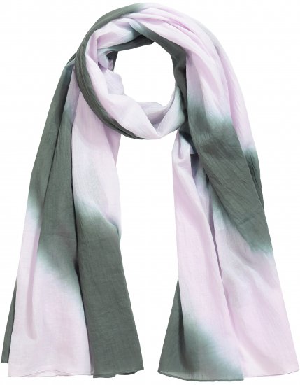 Ulla Popken Batik Striped Scarf Lavender - Tilbehør - 