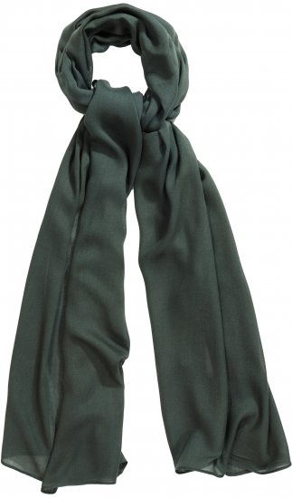 Ulla Popken Lightweight Scarf Olive Grey - Tilbehør - 