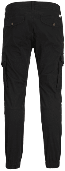 Jack & Jones Paul Flake Cargo Pants Black - Jeans og bukser - Store Bukser og Store Jeans