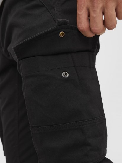 Jack & Jones Paul Flake Cargo Pants Black - Jeans og bukser - Store Bukser og Store Jeans