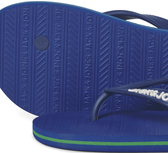 Jack & Jones Basic Flip Flop Slippers Blue Quartz - Herresko 40-52 - Herresko i store størrelser