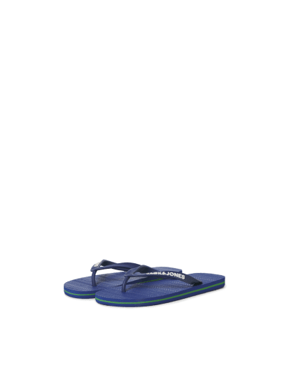 Jack & Jones Basic Flip Flop Slippers Blue Quartz - Herresko 40-52 - Herresko i store størrelser