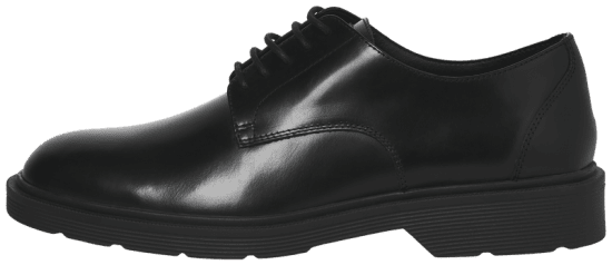 Jack & Jones Dax Leather Lace Shoes Anthracite - Herresko 40-52 - Herresko i store størrelser