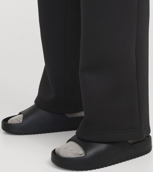 Jack & Jones Ripple Moulded Slider Slippers Anthracite - Herresko 40-52 - Herresko i store størrelser
