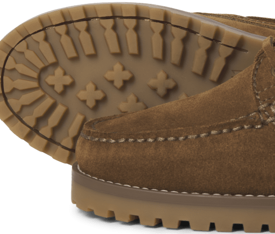 Jack & Jones Brooklyn Suede Boat Loafers Cognac - Herresko 40-52 - 