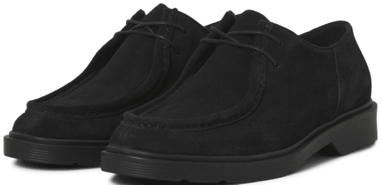 Jack & Jones Austin Suede Moc Black - Herresko 40-52 - Herresko i store størrelser