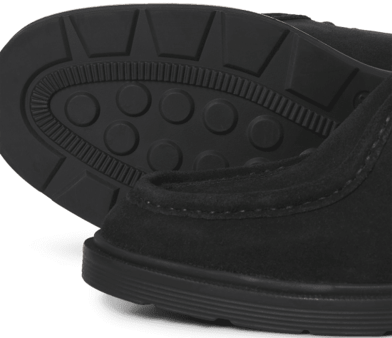 Jack & Jones Austin Suede Moc Black - Herresko 40-52 - Herresko i store størrelser