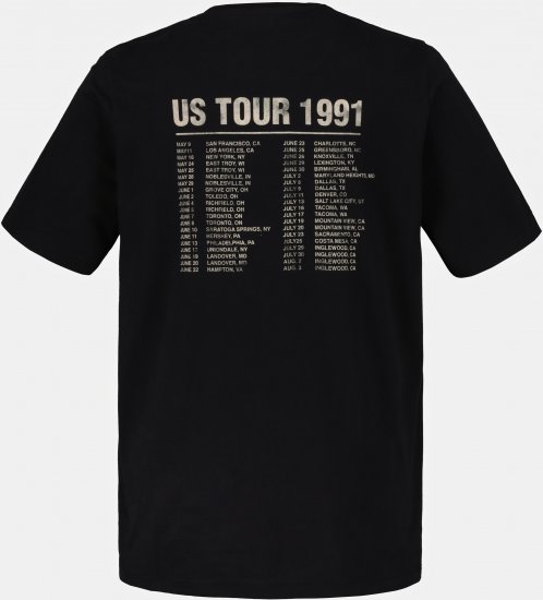 JP1880 Guns N’ Roses Skull Comfort Fit Band T-Shirt Black - T-skjorter - Store T-skjorter - 2XL-14XL