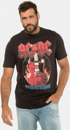 JP1880 ACDC - Let There Be Rock Vintage looking Band T-Shirt Black - T-skjorter - Store T-skjorter - 2XL-14XL