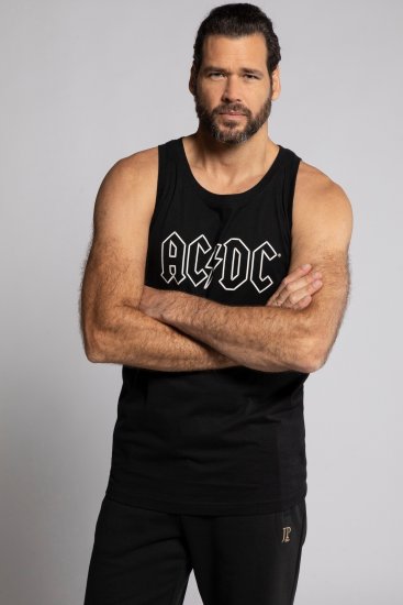 JP1880 AC/DC Graphic Comfort Fit Band Tank Top Black - T-skjorter - Store T-skjorter - 2XL-14XL