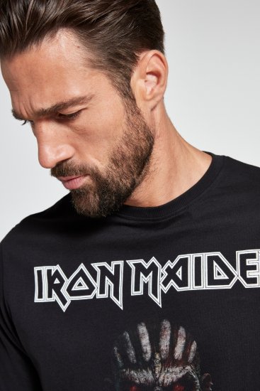 JP1880 Iron Maiden Graphic Band T-Shirt Black - T-skjorter - Store T-skjorter - 2XL-14XL