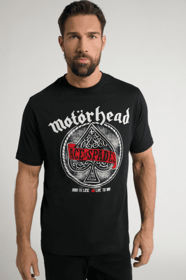 JP1880 Motörhead ACE Graphic Comfort Fit Band T-Shirt Black - T-skjorter - Store T-skjorter - 2XL-14XL