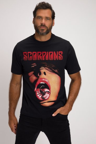 JP1880 Scorpions Graphic Comfort Fit Band T-Shirt Black - T-skjorter - Store T-skjorter - 2XL-14XL