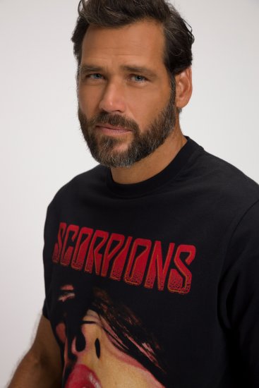 JP1880 Scorpions Graphic Comfort Fit Band T-Shirt Black - T-skjorter - Store T-skjorter - 2XL-14XL
