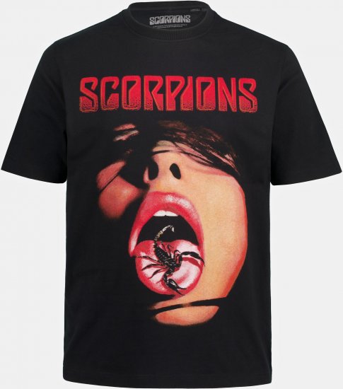 JP1880 Scorpions Graphic Comfort Fit Band T-Shirt Black - T-skjorter - Store T-skjorter - 2XL-14XL